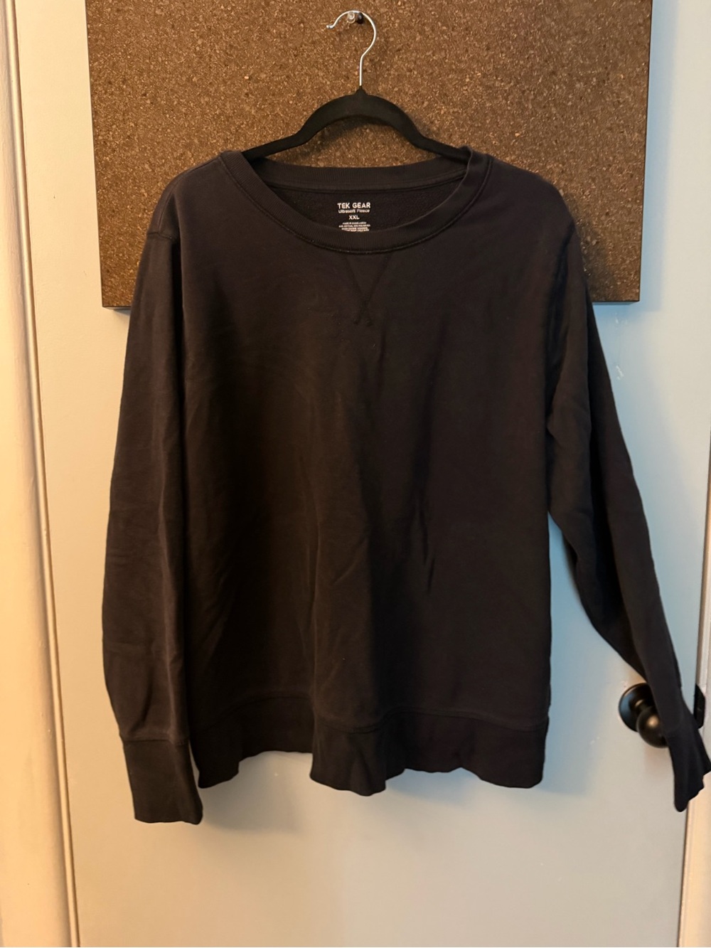 tek gear Black Ultrasoft Fleece Crewneck XXL